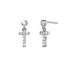Solid 925 Sterling Silver Initial Crystal Personalised Alphabet Letter Earrings
